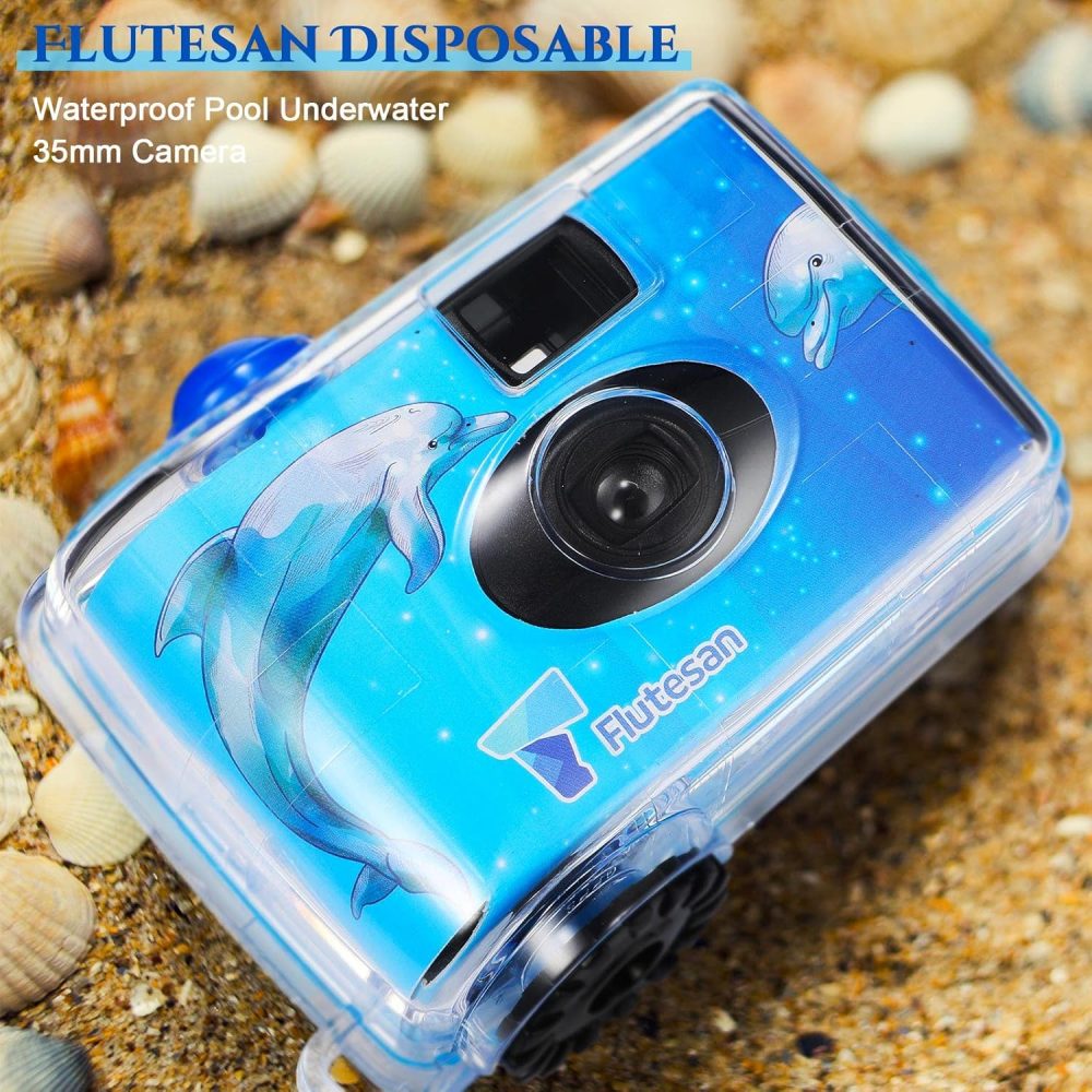 3 Pcs Disposable Camera Waterproof Underwater Single Use Film Camera 35 mm with Flash for Summer Beach Vacation Camp Snorkeling Trip Adult Teens Gift - Image 6