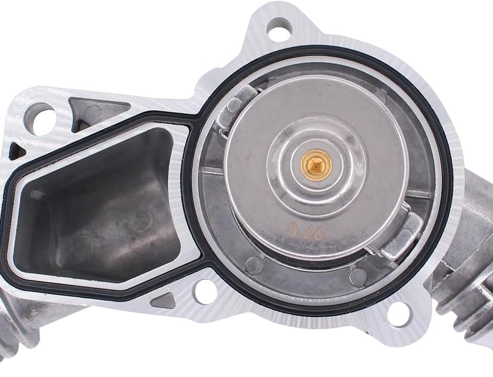 MOTOKU Aluminum Engine Coolant Thermostat Assembly with Housing Gasket for BMW E46 E39 E60 E83 E53 E85 325i 330i 525i 530i X5 X3 Z3 Z4 - Image 3